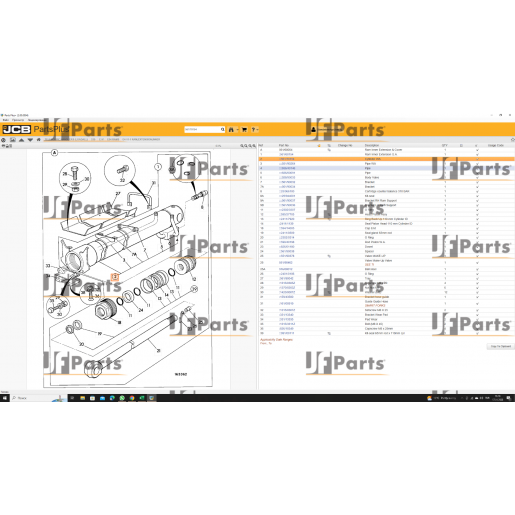 Uatma silindir borusu JCB 556/70154
