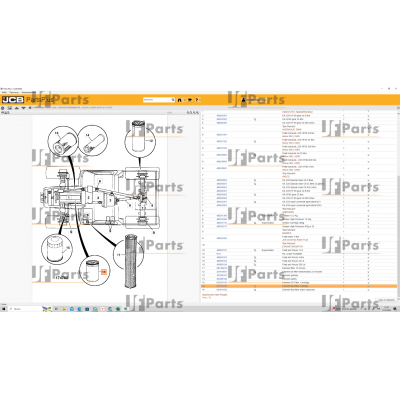 Yakıt filtresi JCB 02/910155, JF10007